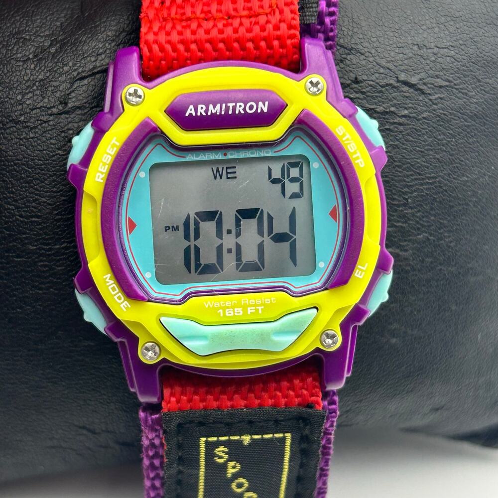 Armitron Sports Unisex Digital Chronograph Watch Working View 2